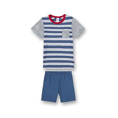 Sanetta Jungen-Schlafanzug kurz blau Ringel Hautfreundlich, weich & atmungsaktiv. Pyjamaset für Jungen Sanetta Jungen-Schlafanzug kurz blau Ringel Hautfreundlich, weich & atmungsaktiv. Pyjamaset für Jungen