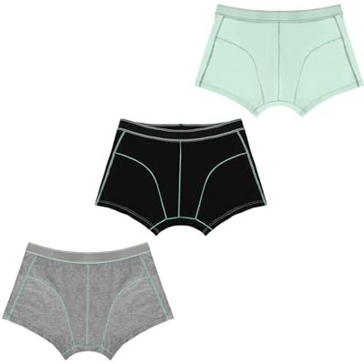CARER Healthcare Incontinence Pregnancy Carer Jungen Inkontinenz Boxershorts 3er Pack 70 ml Saugkraft Baumwolle Waschbar Leichte Mittlere Inkontinenz Bettnässen Sauberkeitstraining Größe 116-122 CARER Healthcare Incontinence Pregnancy Carer Jungen Inkontinenz Boxershorts 3er Pack 70 ml Saugkraft Baumwolle Waschbar Leichte Mittlere Inkontinenz Bettnässen Sauberkeitstraining Größe 116-122