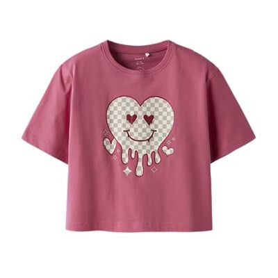 NAME IT Mädchen Nkfkaren Ss Nreg Short Top Ps Noos, Rapture Rose, 116 EU NAME IT Mädchen Nkfkaren Ss Nreg Short Top Ps Noos, Rapture Rose, 116 EU