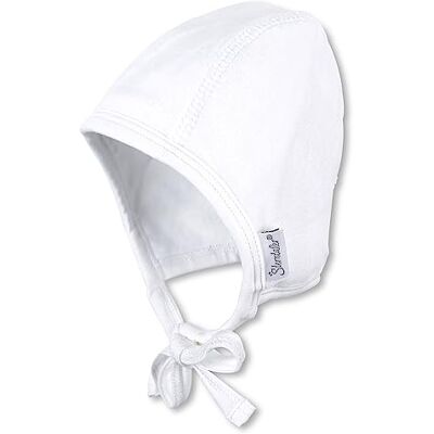 Sterntaler Baby Mütze Uni – Weiche Erstlingsmütze aus Nicki mit Bindeband aus Singlejersey (Bio) – Unisex Neugeborenen Mütze – Frühchen Kleidung – weiß, Gr. 37 Sterntaler Baby Mütze Uni – Weiche Erstlingsmütze aus Nicki mit Bindeband aus Singlejersey (Bio) – Unisex Neugeborenen Mütze – Frühchen Kleidung – weiß, Gr. 37
