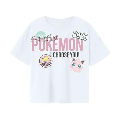 NAME IT Mädchen Nkfmorana Pokemon Ss RLX Top Box Sky, Bright White, 122-128 EU NAME IT Mädchen Nkfmorana Pokemon Ss RLX Top Box Sky, Bright White, 122-128 EU