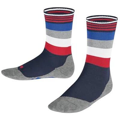 FALKE Unisex Kinder Socken Active Fox K So Baumwolle Funktionsmaterial dünn atmungsaktiv gemustert 1 Paar, Blau Space Blue 6116, 35-38 FALKE Unisex Kinder Socken Active Fox K So Baumwolle Funktionsmaterial dünn atmungsaktiv gemustert 1 Paar, Blau Space Blue 6116, 35-38
