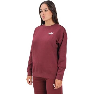 Puma Mädchen Small No. 1 Logo Relaxed Crew FL Sweatshirt, Rubinschimmer, 158 EU Puma Mädchen Small No. 1 Logo Relaxed Crew FL Sweatshirt, Rubinschimmer, 158 EU