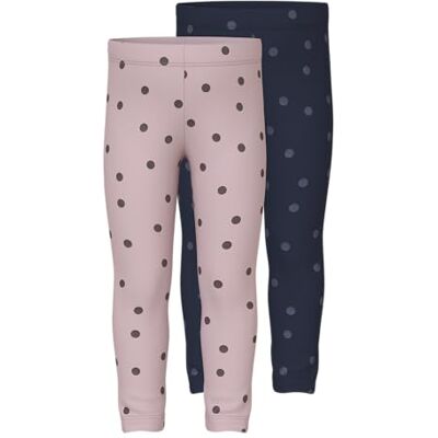 NAME IT Mädchen Nmfvivian 2P Glitter Legging, Burnished Lilac, 128 (2er Pack) NAME IT Mädchen Nmfvivian 2P Glitter Legging, Burnished Lilac, 128 (2er Pack)
