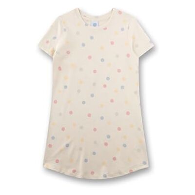 Sanetta Mädchen Nachthemd Kurzarm beige Dots Nachhaltiges und angenehmes Nachthemd aus 100% Bio-Baumwolle. Sanetta Mädchen Nachthemd Kurzarm beige Dots Nachhaltiges und angenehmes Nachthemd aus 100% Bio-Baumwolle.