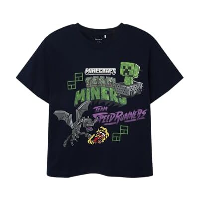 NAME IT Jungen Nkmjahi Minecraft Nreg Ss Top Noos Bfu, Navy Blazer, 116 EU NAME IT Jungen Nkmjahi Minecraft Nreg Ss Top Noos Bfu, Navy Blazer, 116 EU