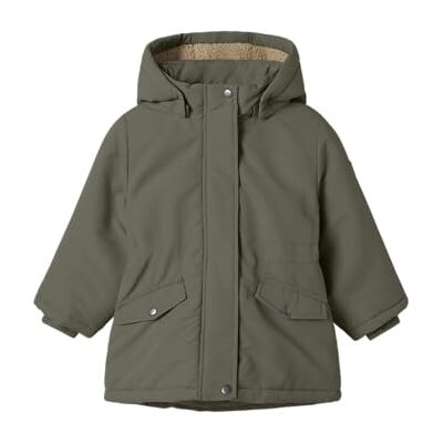 NAME IT Mädchen Nmfmarlow Parka Jacket Pb, Dusty Olive, Numeric_104 NAME IT Mädchen Nmfmarlow Parka Jacket Pb, Dusty Olive, Numeric_104