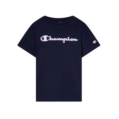 Champion Jungen Legacy Boy Big Logo T-Shirt T-Shirt, Blue (BS501), Champion Jungen Legacy Boy Big Logo T-Shirt T-Shirt, Blue (BS501),
