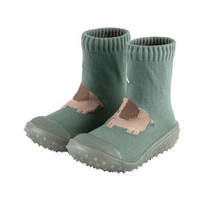 Sterntaler Adventure Socks Elefant Baby und Kindersocken mit profilierter Gummisohle bequeme Sockenschuhe aus schnelltrocknendem Material Jungen Indoor Outdoor Schuhe steingrün, Größe 22 Sterntaler Adventure Socks Elefant Baby und Kindersocken mit profilierter Gummisohle bequeme Sockenschuhe aus schnelltrocknendem Material Jungen Indoor Outdoor Schuhe steingrün, Größe 22