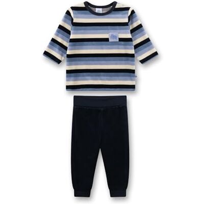 Sanetta Jungen-Schlafanzug blau Mammut aus Nicki Nachhaltiger und bequemer Schlafanzug aus Nicki für Jungen. Sanetta Jungen-Schlafanzug blau Mammut aus Nicki Nachhaltiger und bequemer Schlafanzug aus Nicki für Jungen.