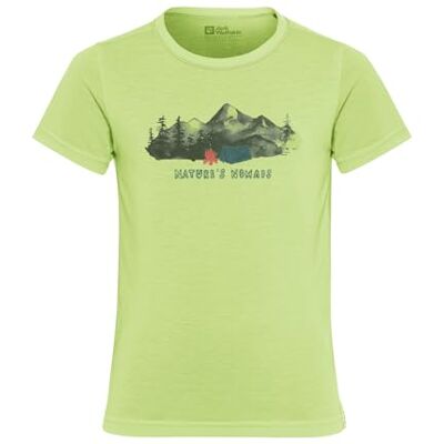 Jack Wolfskin Unisex Kinder Hiking Graphic T Kids T-Shirt, Print cool Matcha, 116 Jack Wolfskin Unisex Kinder Hiking Graphic T Kids T-Shirt, Print cool Matcha, 116