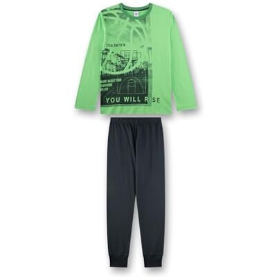 Sanetta Jungen-Schlafanzug grün lang Basketball Hochwertiger und bequemer Schlafanzug aus 100% Baumwolle. Sanetta Jungen-Schlafanzug grün lang Basketball Hochwertiger und bequemer Schlafanzug aus 100% Baumwolle.