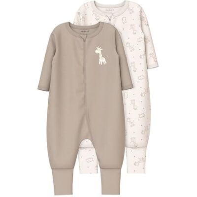 NAME IT baby Nbnnightsuit 2P Zip Ff Jet Giraffe Noos NAME IT baby Nbnnightsuit 2P Zip Ff Jet Giraffe Noos