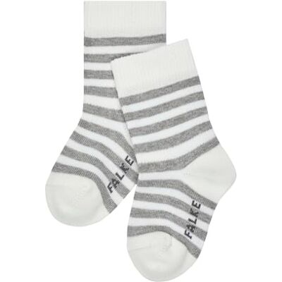 FALKE Unisex Baby Socken Stripe B So Baumwolle gemustert 1 Paar, Weiß Off-White 2040, 62-68 FALKE Unisex Baby Socken Stripe B So Baumwolle gemustert 1 Paar, Weiß Off-White 2040, 62-68
