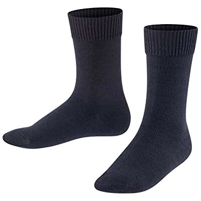 FALKE Unisex Kinder Socken Comfort Wool K So Wolle einfarbig 1 Paar, Blau Dark Marine 6170, 35-38 FALKE Unisex Kinder Socken Comfort Wool K So Wolle einfarbig 1 Paar, Blau Dark Marine 6170, 35-38