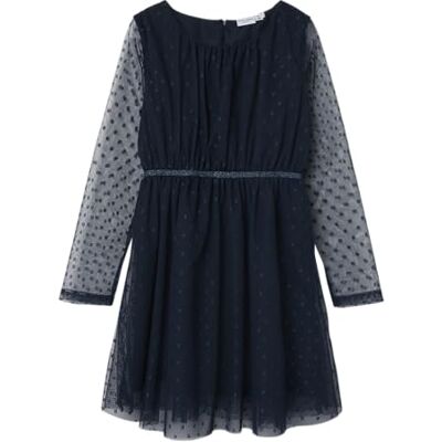 NAME IT Mädchen Nkfvabos Ls Dress Noos Nachtwäsche Set, Dark Sapphire, 104 EU NAME IT Mädchen Nkfvabos Ls Dress Noos Nachtwäsche Set, Dark Sapphire, 104 EU