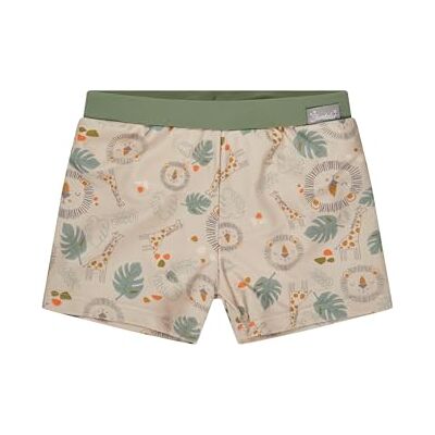 Sterntaler Badeshorts Safari – Baby- & Kinderschwimmhose aus Bademodenstoff mit Safari-Motiv, Kordelzug und Windeleinsatz, UV-Schutz 50+ – Beige, Größe 68 Sterntaler Badeshorts Safari – Baby- & Kinderschwimmhose aus Bademodenstoff mit Safari-Motiv, Kordelzug und Windeleinsatz, UV-Schutz 50+ – Beige, Größe 68