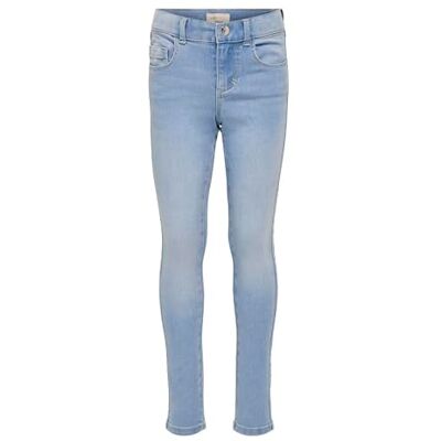 ONLY Mädchen Konroyal Life Reg Skinny Bj13333 Noos Jeans, Light Blue Denim, 128 EU ONLY Mädchen Konroyal Life Reg Skinny Bj13333 Noos Jeans, Light Blue Denim, 128 EU
