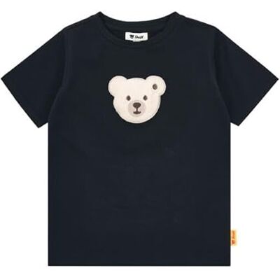 Steiff T-Shirt Kurzarm EU Größe 110 Navy, Kurzarm Shirt, Sommer Shirt für Kinder, ideales Basic Shirt, bequem und weich, waschmaschinenfest Steiff T-Shirt Kurzarm EU Größe 110 Navy, Kurzarm Shirt, Sommer Shirt für Kinder, ideales Basic Shirt, bequem und weich, waschmaschinenfest
