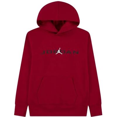 NIKE Jordan Jungen Sweatshirt mit Kapuze MJ Baseline Rot Code 95D665-R78, R78 Gym Red, 8 Jahre NIKE Jordan Jungen Sweatshirt mit Kapuze MJ Baseline Rot Code 95D665-R78, R78 Gym Red, 8 Jahre