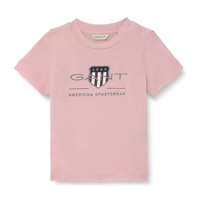 GANT Unisex Baby Archive Shield Ss T-Shirt T-Shirt, Blushing Pink, 74 GANT Unisex Baby Archive Shield Ss T-Shirt T-Shirt, Blushing Pink, 74