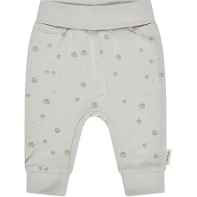 Sterntaler Hose aus Baumwolljersey mit Pfotenprint – Jungen – mit Komfortbund und weichem Beinbündchen – Silber, Größe 80 Sterntaler Hose aus Baumwolljersey mit Pfotenprint – Jungen – mit Komfortbund und weichem Beinbündchen – Silber, Größe 80