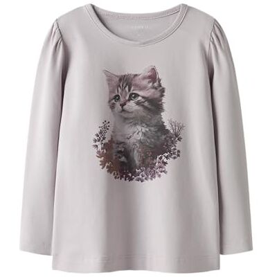 NAME IT Mädchen Nmfboloras Ls Top, Lilac Marble, 92 NAME IT Mädchen Nmfboloras Ls Top, Lilac Marble, 92