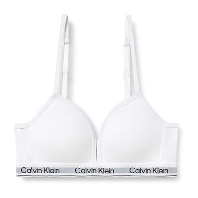 Calvin Mädchen BH Bralettes Triangel, Weiß (Pvh Classic White), 8-10 Jahre Calvin Mädchen BH Bralettes Triangel, Weiß (Pvh Classic White), 8-10 Jahre