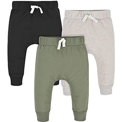 Gerber Baby Jungen 3er-Pack Jogginghosen, Grün/Schwarz, 18 Monate Gerber Baby Jungen 3er-Pack Jogginghosen, Grün/Schwarz, 18 Monate