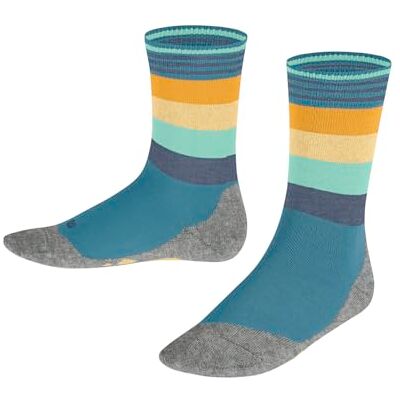 FALKE Unisex Kinder Socken Active Fox K So Baumwolle Funktionsmaterial dünn atmungsaktiv gemustert 1 Paar, Türkis Petrol 6795, 31-34 FALKE Unisex Kinder Socken Active Fox K So Baumwolle Funktionsmaterial dünn atmungsaktiv gemustert 1 Paar, Türkis Petrol 6795, 31-34