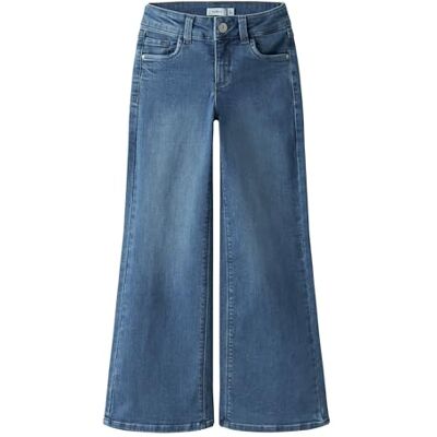 NAME IT Mädchen Nkfpolly X-Wide Jeans 3057-Fr Noos, Medium Blue Denim, 146 NAME IT Mädchen Nkfpolly X-Wide Jeans 3057-Fr Noos, Medium Blue Denim, 146