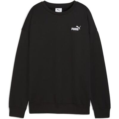 Puma Mädchen Small No. 1 Logo Relaxed Crew FL Sweatshirt, Schwarz, 158 EU Puma Mädchen Small No. 1 Logo Relaxed Crew FL Sweatshirt, Schwarz, 158 EU