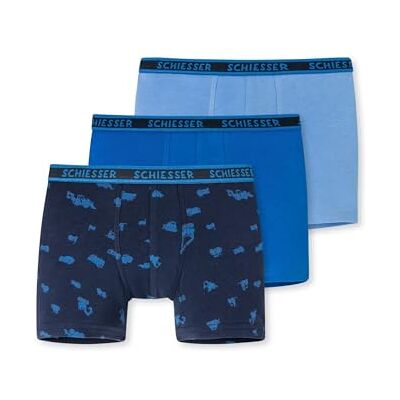 Schiesser Jungen 3 PACK Unterwäsche Boxershorts 95/5 Organic Bio Baumwolle Größe 92 bis 181 Schiesser Jungen 3 PACK Unterwäsche Boxershorts 95/5 Organic Bio Baumwolle Größe 92 bis 181