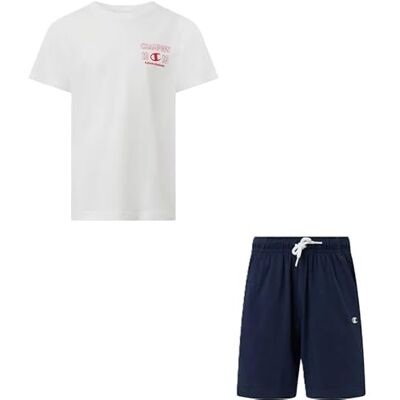 Champion Jungen Grafikset mit Logo, Weiß (WW001), XL Champion Jungen Grafikset mit Logo, Weiß (WW001), XL