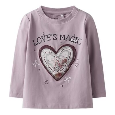 NAME IT Mädchen Nmfsedra Ls Top Box, Keepsake Lilac, 98 cm NAME IT Mädchen Nmfsedra Ls Top Box, Keepsake Lilac, 98 cm