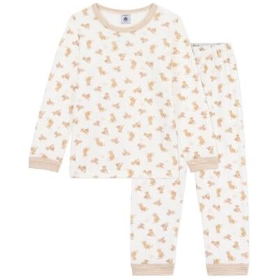Petit Bateau Mädchen Chipie_h25 Nachtwäsche, Milk/Multico, 10 Jahre Petit Bateau Mädchen Chipie_h25 Nachtwäsche, Milk/Multico, 10 Jahre