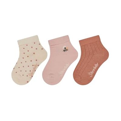 Sterntaler Baby Socken 3er Pack Punkte – Baby- und Kinder-Socken im 3er Pack mit Umschlag, Innenfrottee, Punkte-, Blume- & Rippen-Motive, Cremeweiß, Größe 30 Sterntaler Baby Socken 3er Pack Punkte – Baby- und Kinder-Socken im 3er Pack mit Umschlag, Innenfrottee, Punkte-, Blume- & Rippen-Motive, Cremeweiß, Größe 30