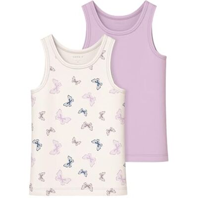 NAME IT Mädchen Nmftank Top 2P Jet Stream Butterfly Noos, Jet Stream, Numeric 86 EU NAME IT Mädchen Nmftank Top 2P Jet Stream Butterfly Noos, Jet Stream, Numeric 86 EU