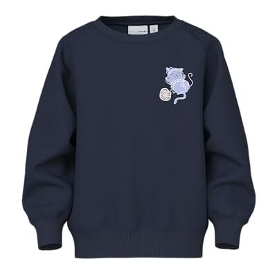 NAME IT Mädchen Nmfvenus Ls Nreg Sweat Bru, Navy Blazer, 92 NAME IT Mädchen Nmfvenus Ls Nreg Sweat Bru, Navy Blazer, 92