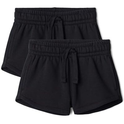 Amazon Essentials Mädchen Sweatshorts Aus Futterware, 2er-Pack, Schwarz, 10 Jahre Amazon Essentials Mädchen Sweatshorts Aus Futterware, 2er-Pack, Schwarz, 10 Jahre