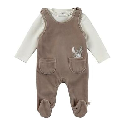 Sterntaler Strampler Set Emmi Baby Strampler aus Nicki mit Esel Emmi Applikation mit Langarm Shirt Drucknöpfe im Schritt bequemer Unisex Zweiteiler ab Geburt Sand, Größe 50 Sterntaler Strampler Set Emmi Baby Strampler aus Nicki mit Esel Emmi Applikation mit Langarm Shirt Drucknöpfe im Schritt bequemer Unisex Zweiteiler ab Geburt Sand, Größe 50