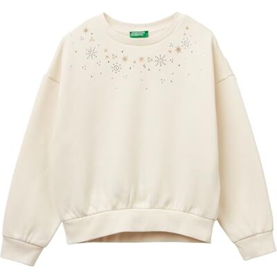 United Mädchen und Jungen Maglia G/C M/L 3j73c10ra Kapuzenpullover, Weiß, 160 cm United Mädchen und Jungen Maglia G/C M/L 3j73c10ra Kapuzenpullover, Weiß, 160 cm