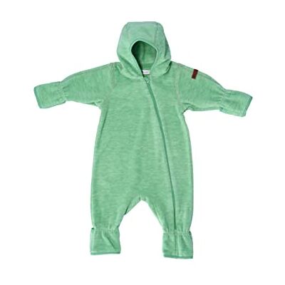Sterntaler Baby Jungen Overall Melange aus Microfleece mit Stickerei und Reißverschluss Grün, 56 Sterntaler Baby Jungen Overall Melange aus Microfleece mit Stickerei und Reißverschluss Grün, 56