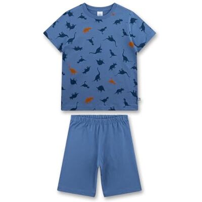 Sanetta Jungen-Schlafanzug kurz blau Dinosaurier Pyjamaset für Jungen Sanetta Jungen-Schlafanzug kurz blau Dinosaurier Pyjamaset für Jungen