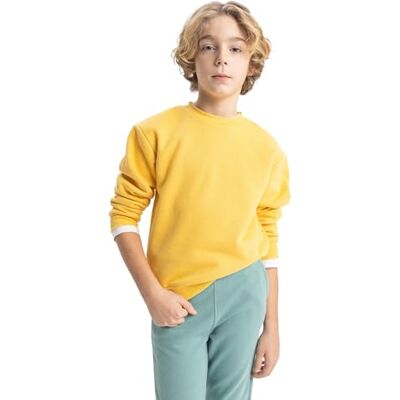DeFacto Jungen Sweatshirt Bequeme Sweatshirts für Kinder Stylische Pullover und Fleecepullover für Jungen DeFacto Jungen Sweatshirt Bequeme Sweatshirts für Kinder Stylische Pullover und Fleecepullover für Jungen