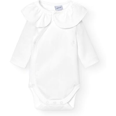BABIDU Langarm-Crossover-Baby-Body aus 100% Baumwolle mit Rüschenkragen, Baby-Bodys für Neugeborene und Frühgeborene, weicher und hypoallergener Stoff, Unisex-Kleidung für Babys, Jungen und Mädchen BABIDU Langarm-Crossover-Baby-Body aus 100% Baumwolle mit Rüschenkragen, Baby-Bodys für Neugeborene und Frühgeborene, weicher und hypoallergener Stoff, Unisex-Kleidung für Babys, Jungen und Mädchen