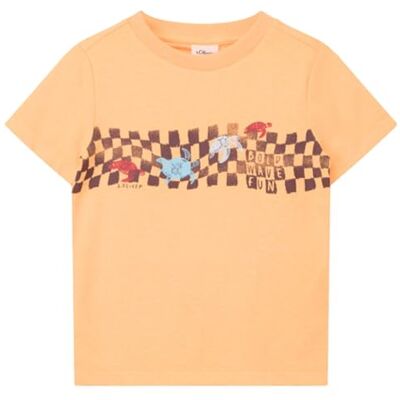 s.Oliver Junior Jungen Shirt 2179318 24D2 blutorange 128/134 s.Oliver Junior Jungen Shirt 2179318 24D2 blutorange 128/134