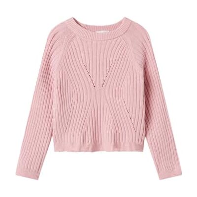 NAME IT Mädchen Nkfrikine Ls Short Knit Pullover P, Cradle Pink, 134-140 EU NAME IT Mädchen Nkfrikine Ls Short Knit Pullover P, Cradle Pink, 134-140 EU