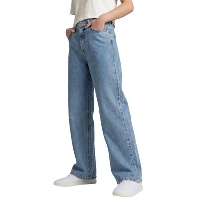TOM TAILOR Mädchen Kinder Wide Leg Fit Jeans , 10152 Mid Stone Bright Blue Denim, 146 TOM TAILOR Mädchen Kinder Wide Leg Fit Jeans , 10152 Mid Stone Bright Blue Denim, 146