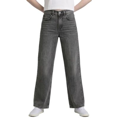 TOM TAILOR Mädchen Kinder Wide Leg Fit Jeans , 10219 Used Mid Stone Grey Denim, 164 TOM TAILOR Mädchen Kinder Wide Leg Fit Jeans , 10219 Used Mid Stone Grey Denim, 164